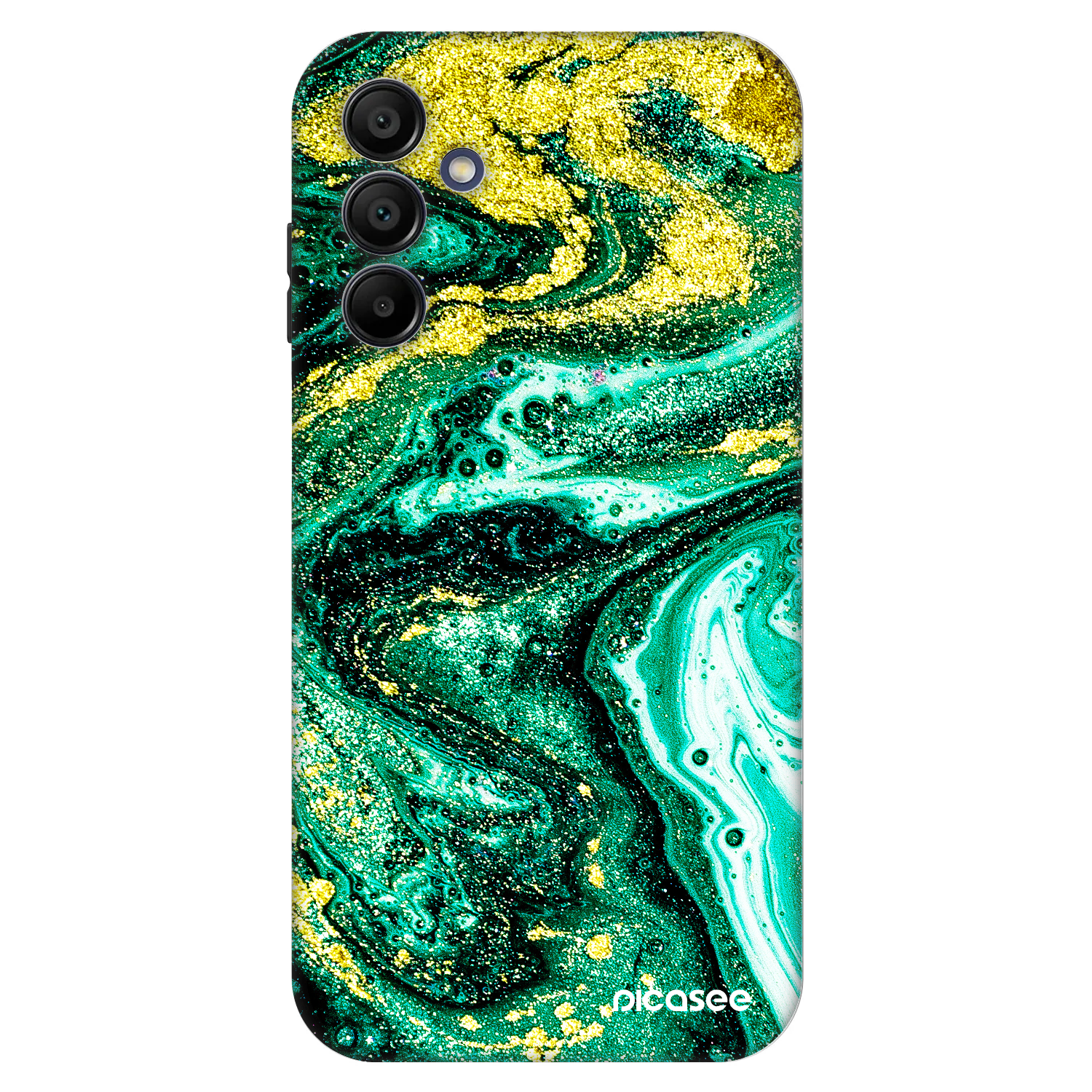Picasee Fashion Case για Samsung Galaxy A15 A155F 4G - Green Gold