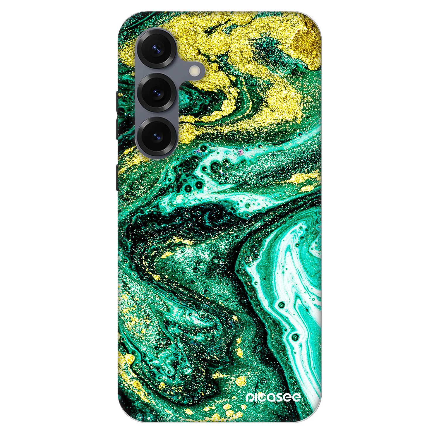 Picasee Fashion Case PowerShare pro Samsung Galaxy S25 5G - Green Gold