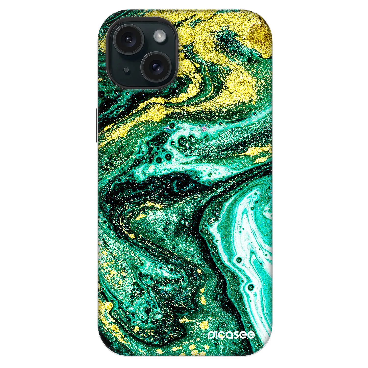Picasee Fashion Case MagSafe για Apple iPhone 14 Plus - Green Gold