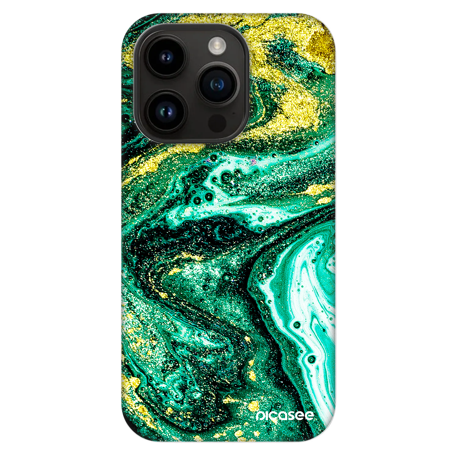 Picasee Fashion Case MagSafe για Apple iPhone 14 Pro - Green Gold
