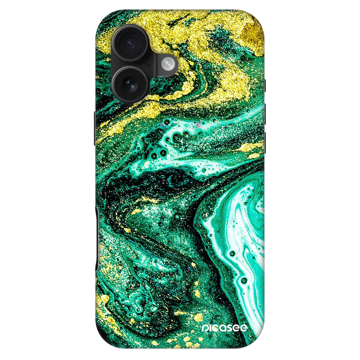 Picasee Fashion Case MagSafe για Apple iPhone 16 - Green Gold