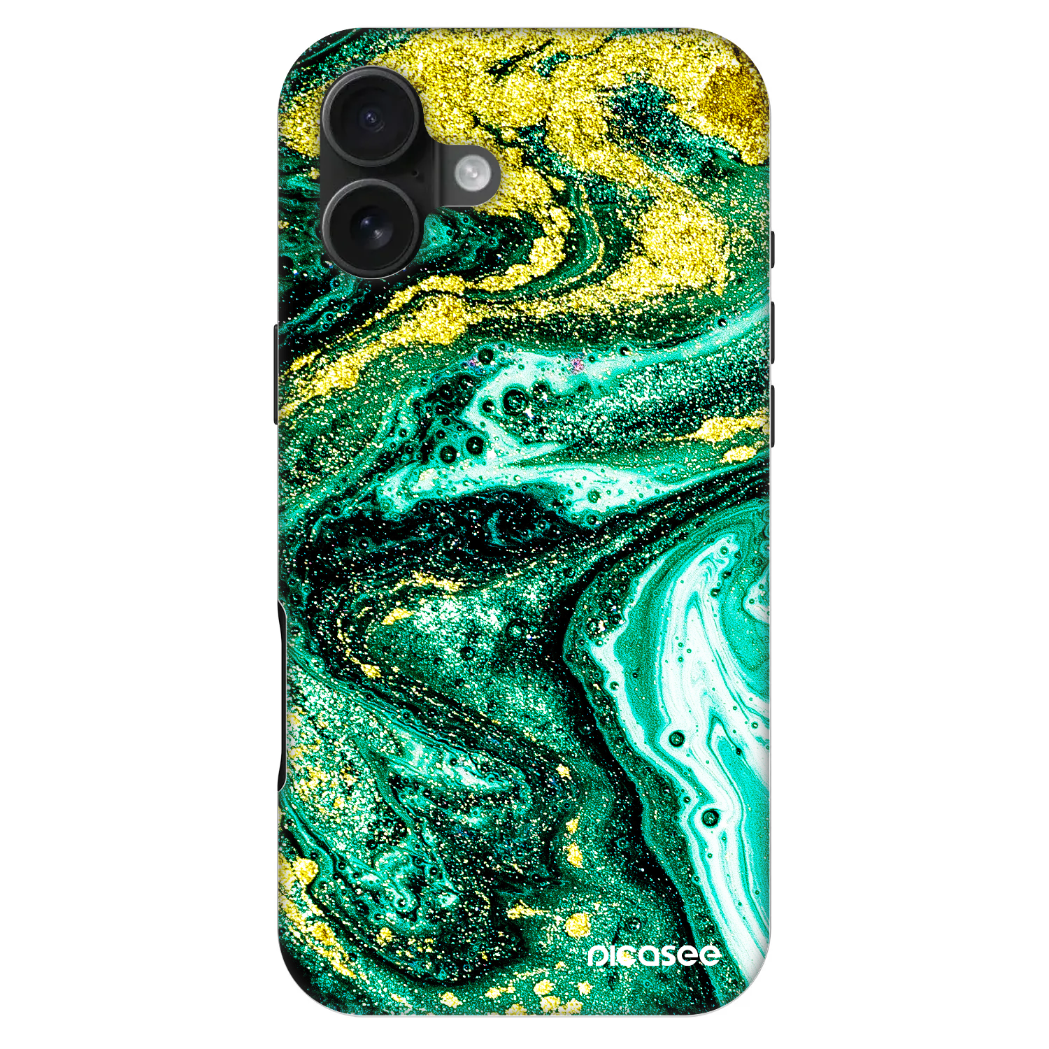 Picasee Fashion Case MagSafe για Apple iPhone 16 Plus - Green Gold
