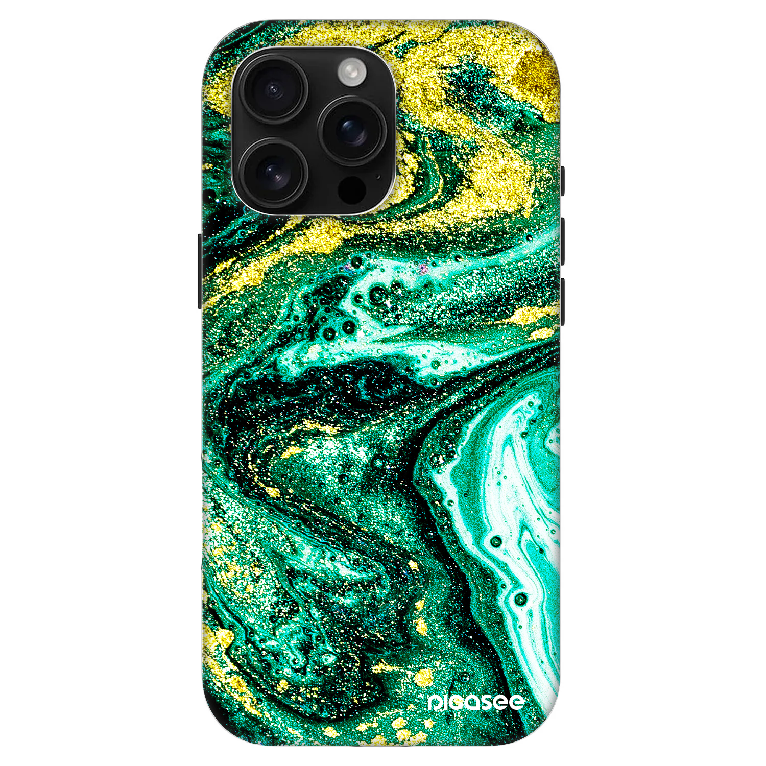 Picasee Fashion Case MagSafe για Apple iPhone 16 Pro Max - Green Gold