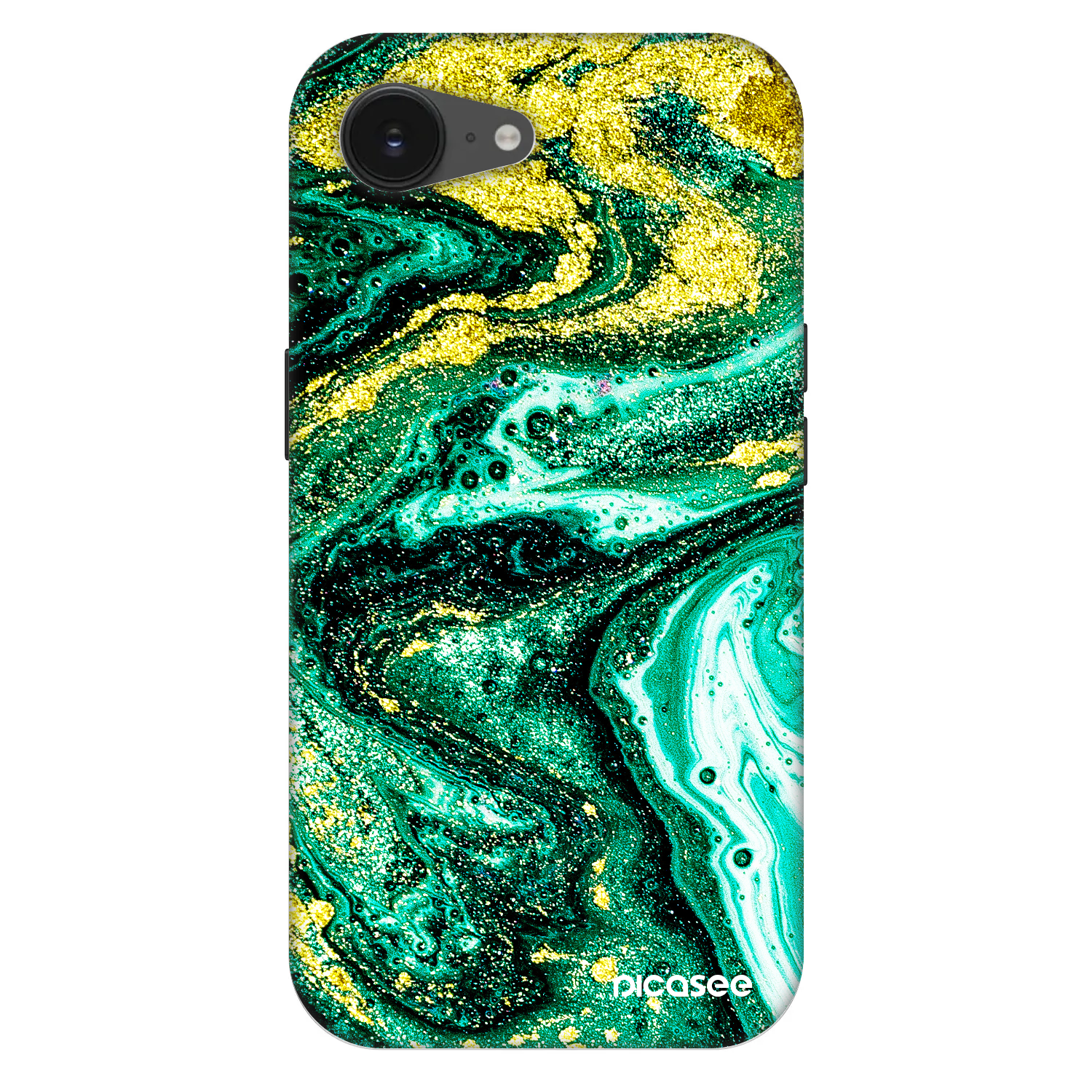 Picasee Fashion Case MagSafe για Apple iPhone 16e - Green Gold