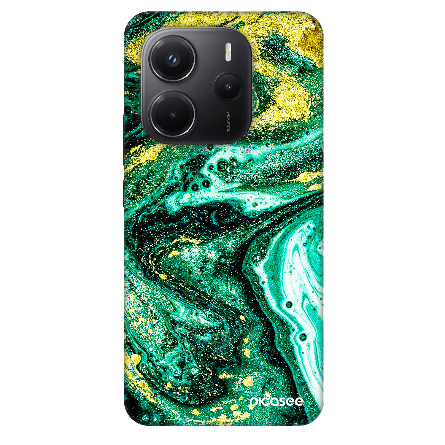 Picasee Fashion Case για Xiaomi Redmi Note 14 4G - Green Gold