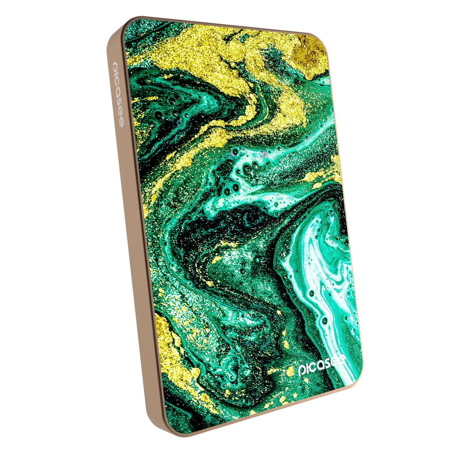 Picasee Powerbank με MagSafe 5 000 mAh Χρυσαφένιος - Green Gold