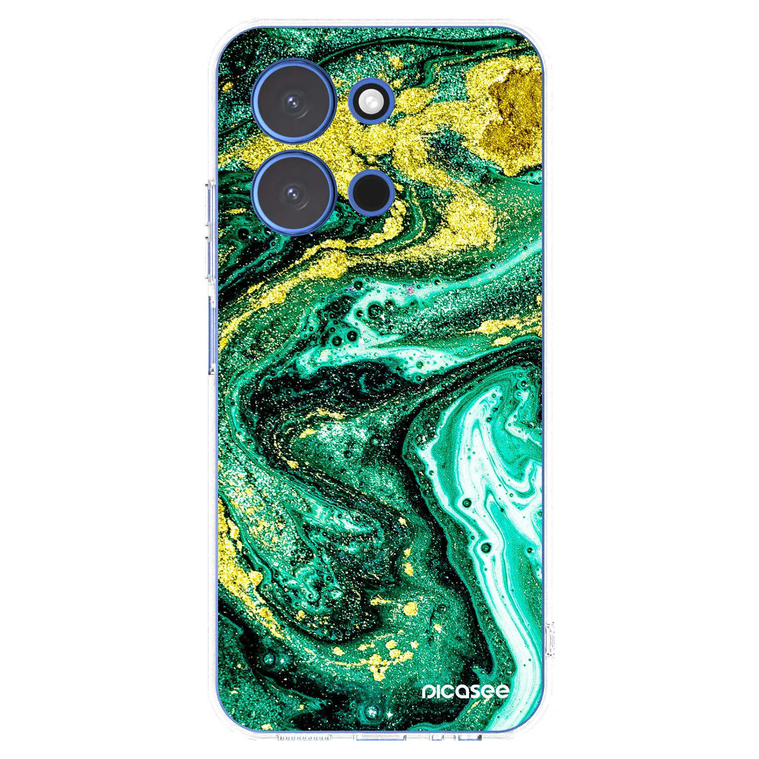 Picasee διαφανής θήκη σιλικόνης Xiaomi Redmi 15C 4G - Green Gold