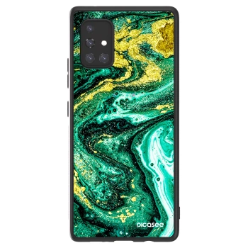 Picasee ULTIMATE CASE για Samsung Galaxy A71 A715F - Green Gold