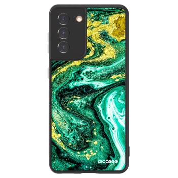 Picasee ULTIMATE CASE για Samsung Galaxy S21 5G G991B - Green Gold