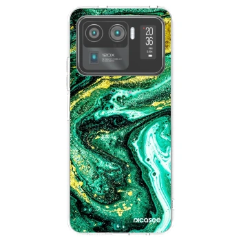 Picasee διαφανής θήκη σιλικόνης Xiaomi Mi 11 Ultra - Green Gold
