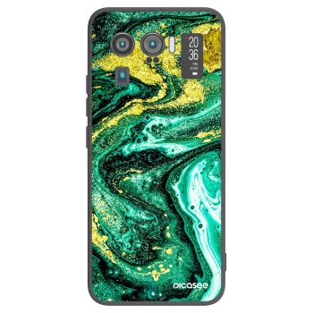 Picasee Μαύρη θήκη σιλικόνης για Xiaomi Mi 11 Ultra - Green Gold
