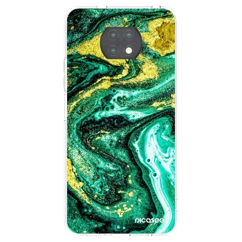 Picasee διαφανής θήκη σιλικόνης Xiaomi Redmi Note 9T - Green Gold