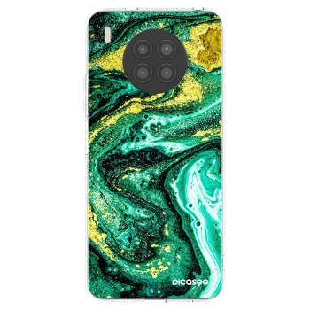 Picasee διαφανής θήκη σιλικόνης Huawei Nova 8i - Green Gold