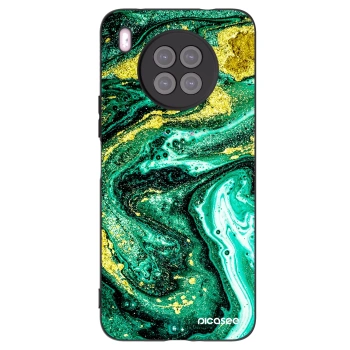 Picasee Μαύρη θήκη σιλικόνης για Huawei Nova 8i - Green Gold