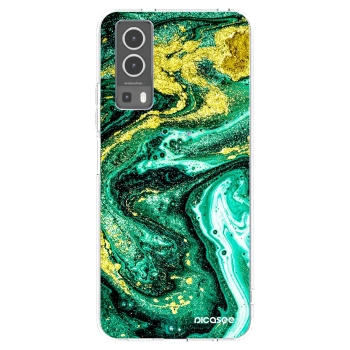 Picasee διαφανής θήκη σιλικόνης Vivo Y72 5G - Green Gold