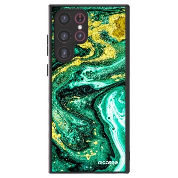 Picasee ULTIMATE CASE για Samsung Galaxy S22 Ultra 5G - Green Gold