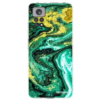 Picasee διαφανής θήκη σιλικόνης Xiaomi Redmi Note 11 - Green Gold