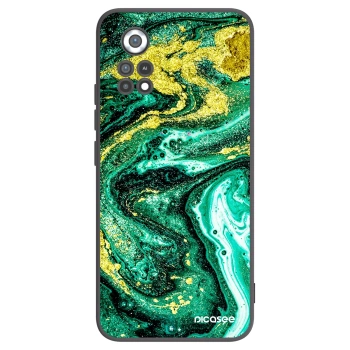 Picasee Μαύρη θήκη σιλικόνης για Xiaomi Poco X4 Pro 5G - Green Gold