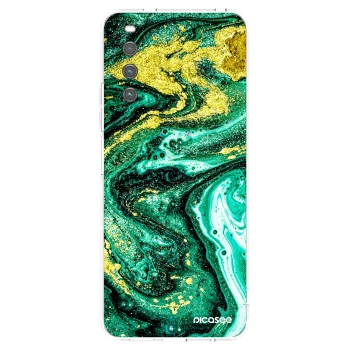 Picasee διαφανής θήκη σιλικόνης Sony Xperia 10 IV 5G - Green Gold