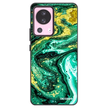 Picasee Μαύρη θήκη σιλικόνης για Xiaomi 13 Lite - Green Gold