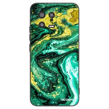 Picasee Μαύρη θήκη σιλικόνης για Xiaomi 13 - Green Gold