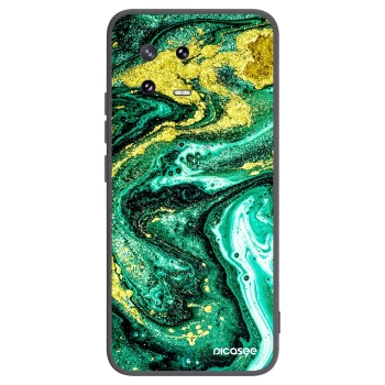 Picasee Μαύρη θήκη σιλικόνης για Xiaomi 13 Pro - Green Gold