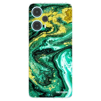 Picasee διαφανής θήκη σιλικόνης Xiaomi Poco F5 - Green Gold