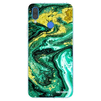 Picasee διαφανής θήκη σιλικόνης Huawei Nova 3 - Green Gold