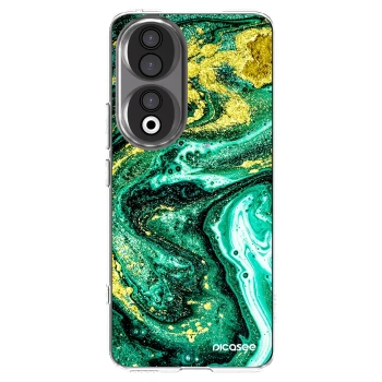 Picasee διαφανής θήκη σιλικόνης Honor 90 5G - Green Gold