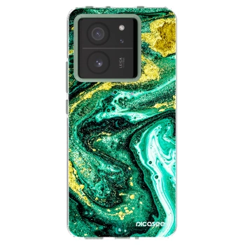 Picasee διαφανής θήκη σιλικόνης Xiaomi 13T Pro - Green Gold