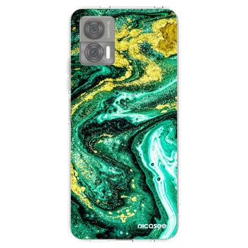 Picasee διαφανής θήκη σιλικόνης Motorola Edge 30 Neo - Green Gold