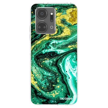 Picasee διαφανής θήκη σιλικόνης Honor X7a - Green Gold
