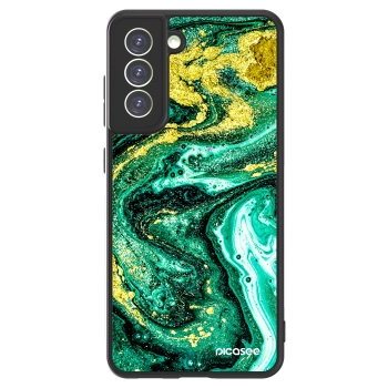 Picasee ULTIMATE CASE PowerShare για Samsung Galaxy S21 FE 5G - Green Gold