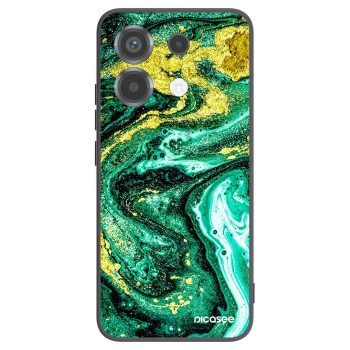 Picasee Μαύρη θήκη σιλικόνης για Xiaomi Poco X6 - Green Gold