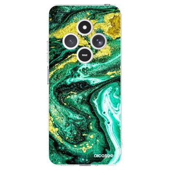 Picasee διαφανής θήκη σιλικόνης Xiaomi Redmi 14C - Green Gold