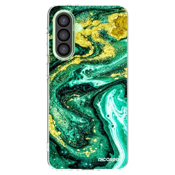 Picasee διαφανής θήκη σιλικόνης Samsung Galaxy A26 5G A266B - Green Gold