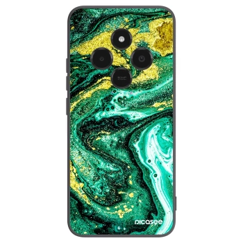 Picasee Μαύρη θήκη σιλικόνης για Xiaomi Poco C75 - Green Gold