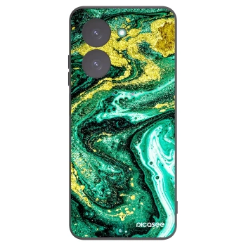 Picasee Μαύρη θήκη σιλικόνης για Xiaomi Redmi A5 - Green Gold