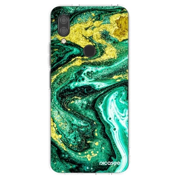 Picasee διαφανής θήκη σιλικόνης Xiaomi Redmi 7 - Green Gold