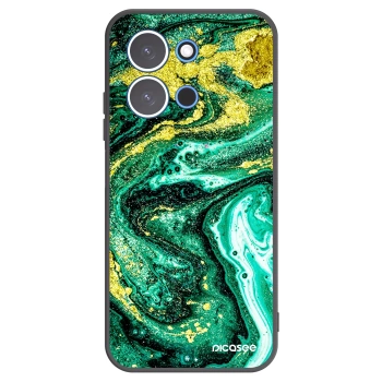 Picasee Μαύρη θήκη σιλικόνης για Xiaomi Redmi 15C 4G - Green Gold