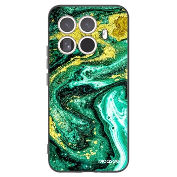 Picasee Μαύρη θήκη σιλικόνης για Xiaomi 15T Pro - Green Gold