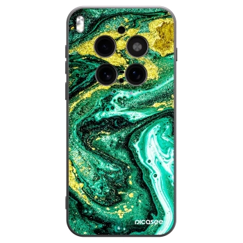 Picasee Μαύρη θήκη σιλικόνης για Vivo X300 Pro - Green Gold