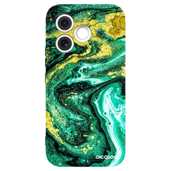 Picasee Μαύρη θήκη σιλικόνης για Honor 600 Lite - Green Gold