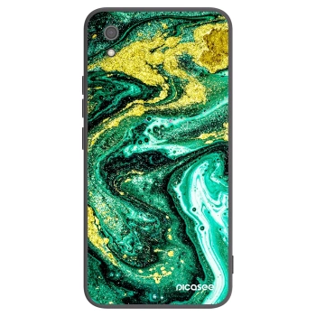 Picasee Μαύρη θήκη σιλικόνης για Xiaomi Redmi 7A - Green Gold