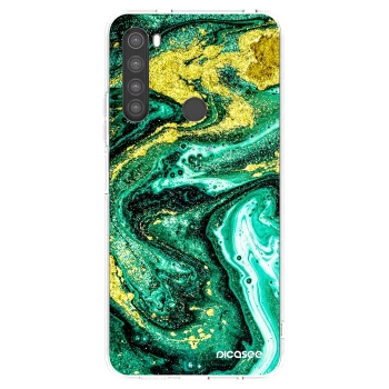 Picasee διαφανής θήκη σιλικόνης Xiaomi Redmi Note 8 - Green Gold
