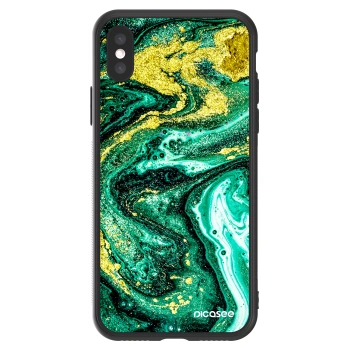 Picasee ULTIMATE CASE για Apple iPhone X/XS - Green Gold