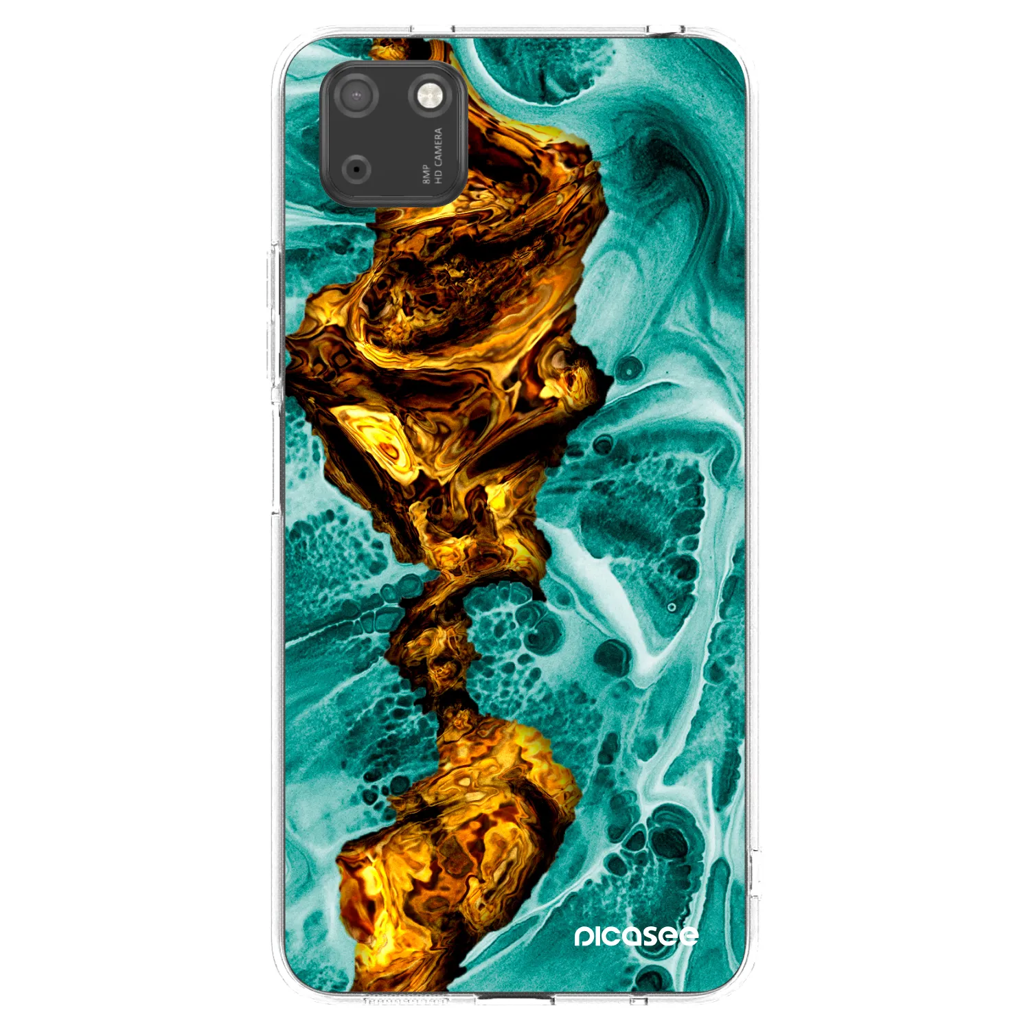 Picasee διαφανής θήκη σιλικόνης Huawei Y5P - Goldsky