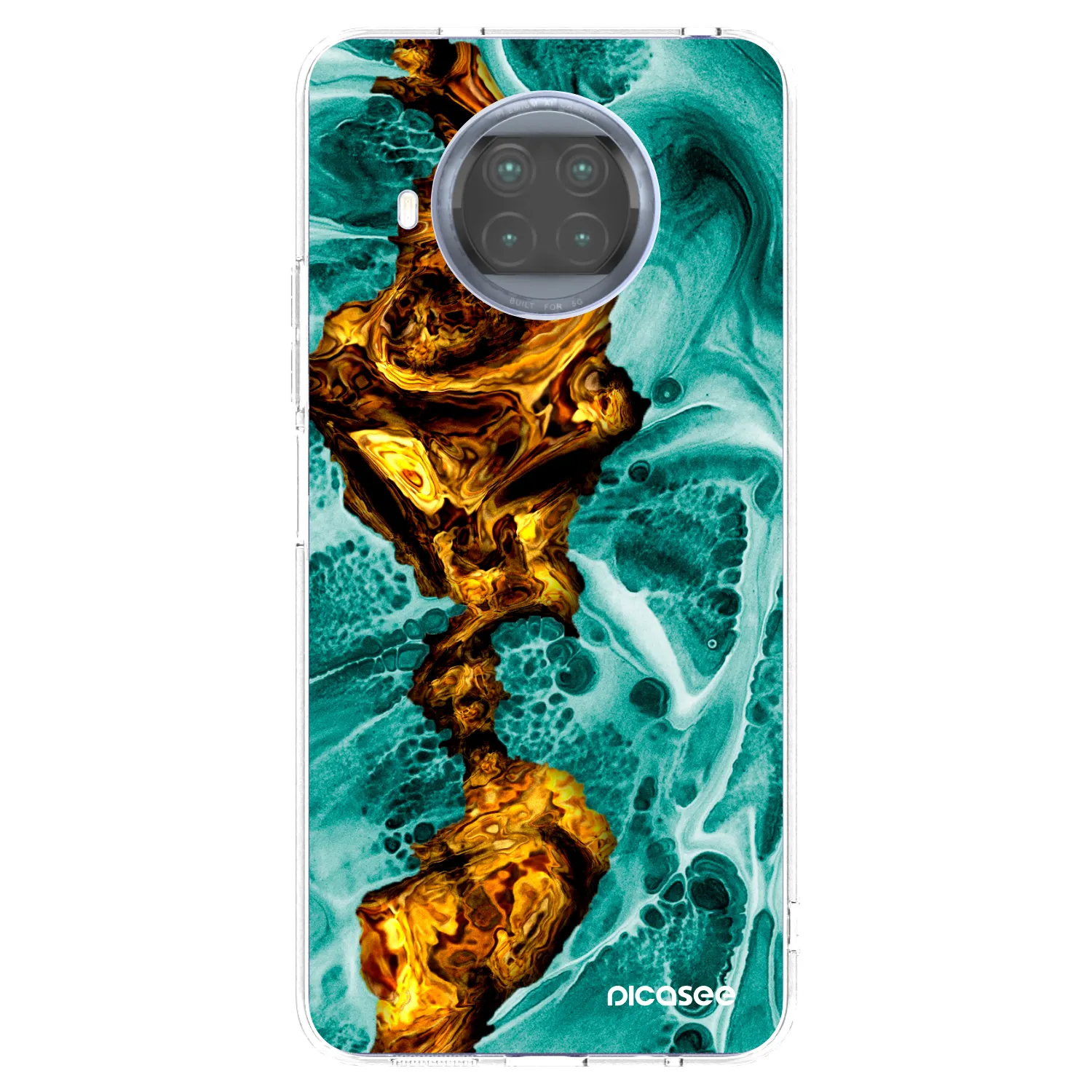 Picasee διαφανής θήκη σιλικόνης Xiaomi Mi 10T Lite - Goldsky