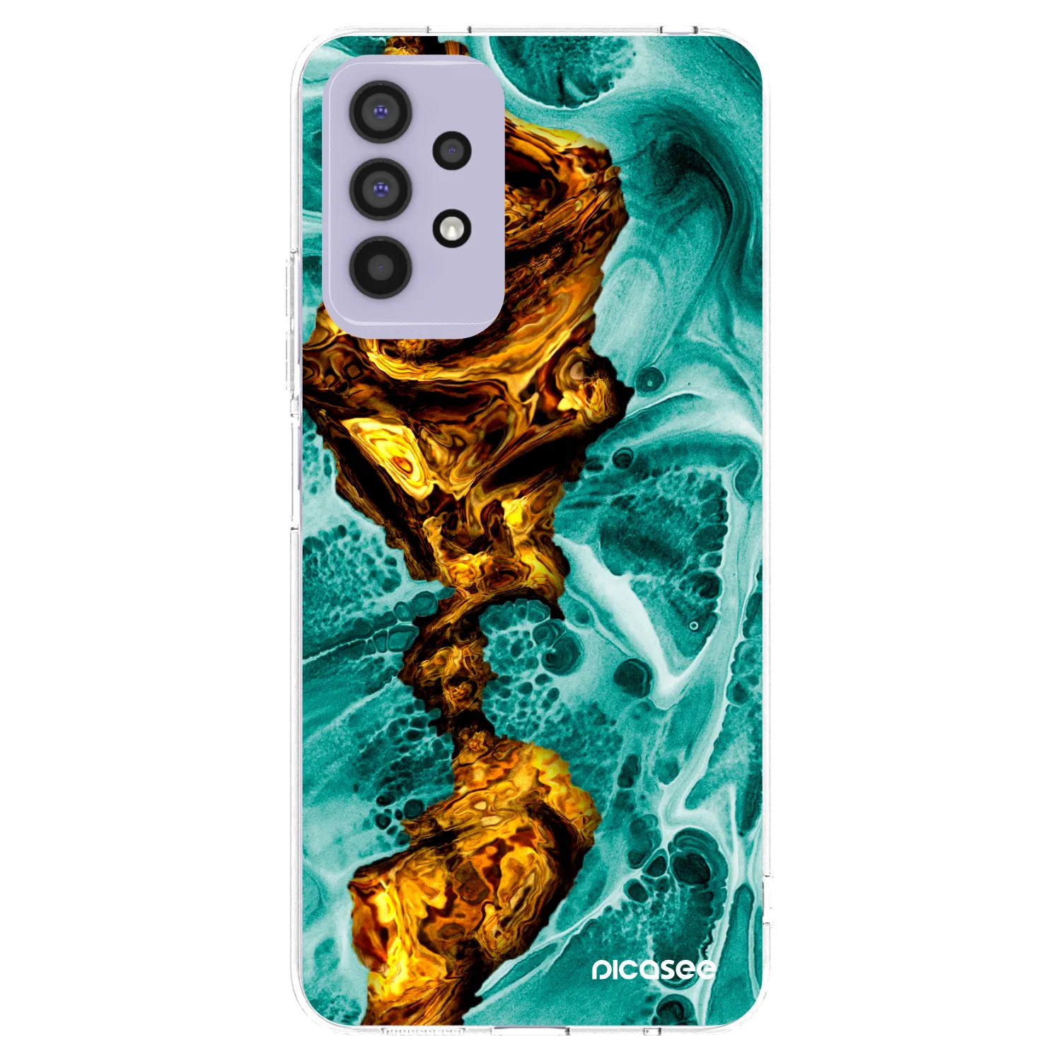 Picasee διαφανής θήκη σιλικόνης Samsung Galaxy A32 4G SM-A325F - Goldsky