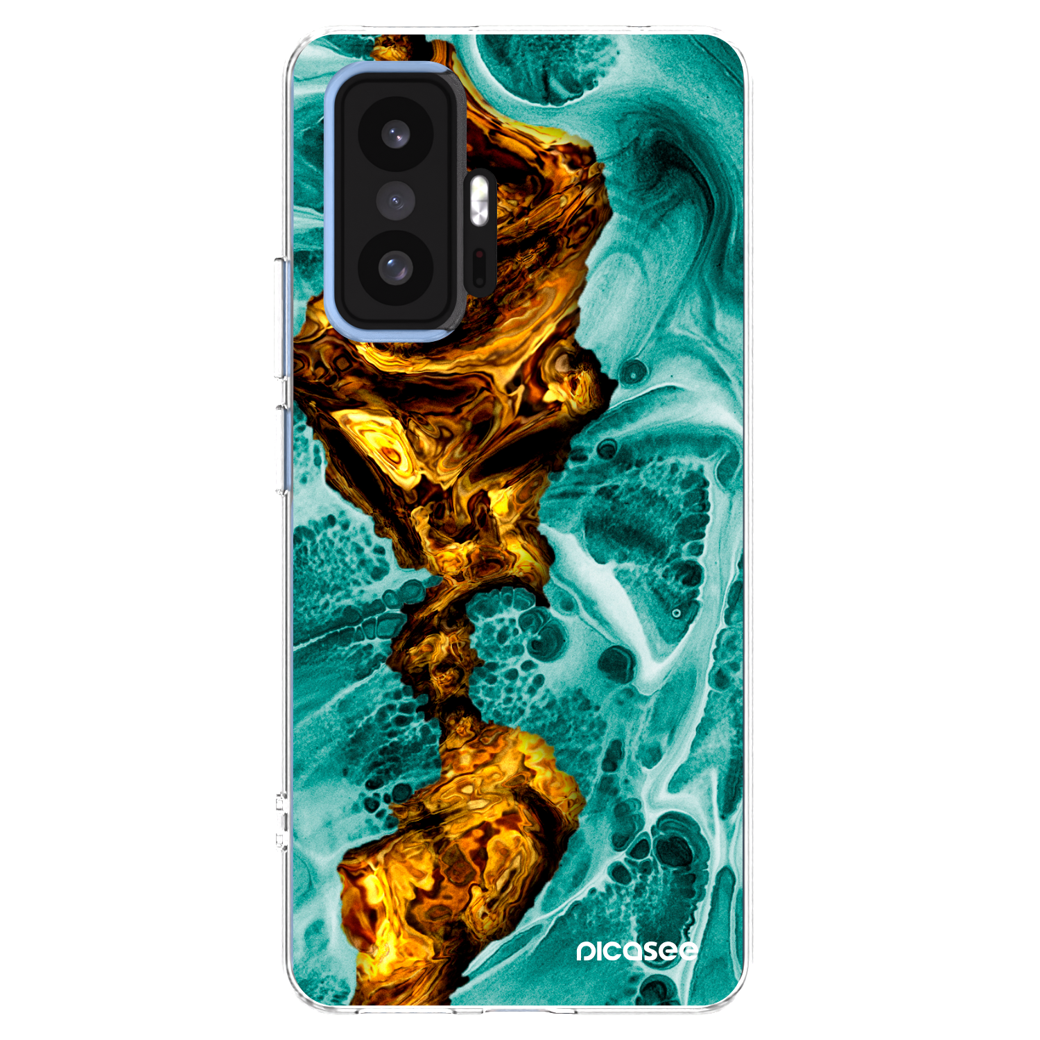 Picasee διαφανής θήκη σιλικόνης Xiaomi 11T Pro - Goldsky